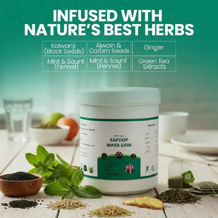 Safoof Mass Gain Powder – Natural Herbal Weight Gainer
