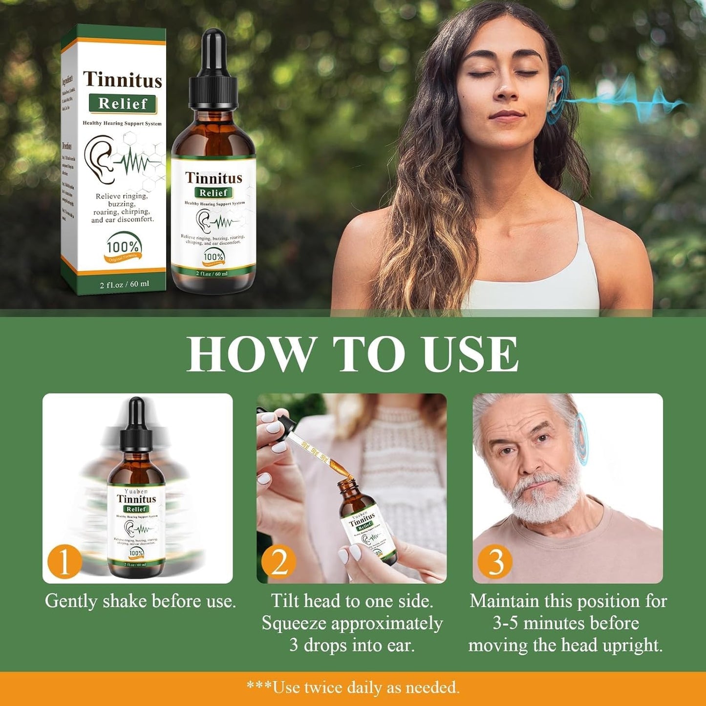 Tinnitus Relief Drops (کان کےتمام مسائل کےلیے) || SUMMER MEGA SALE