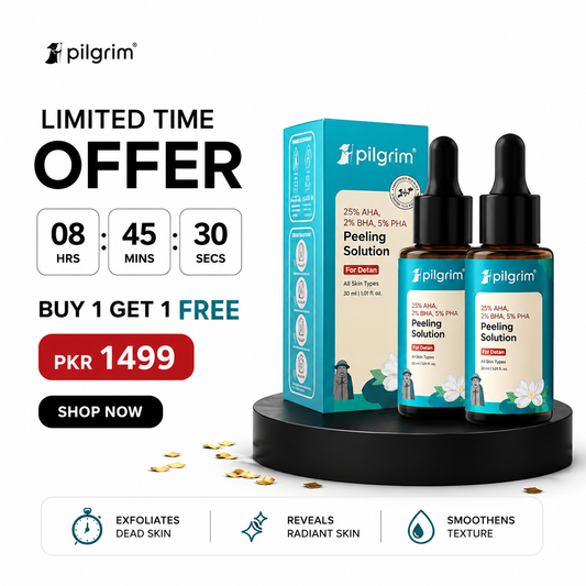 (Buy 1 Get 1 Free) Pilgrim 25% AHA + 2% BHA + 5% PHA Peeling Solution