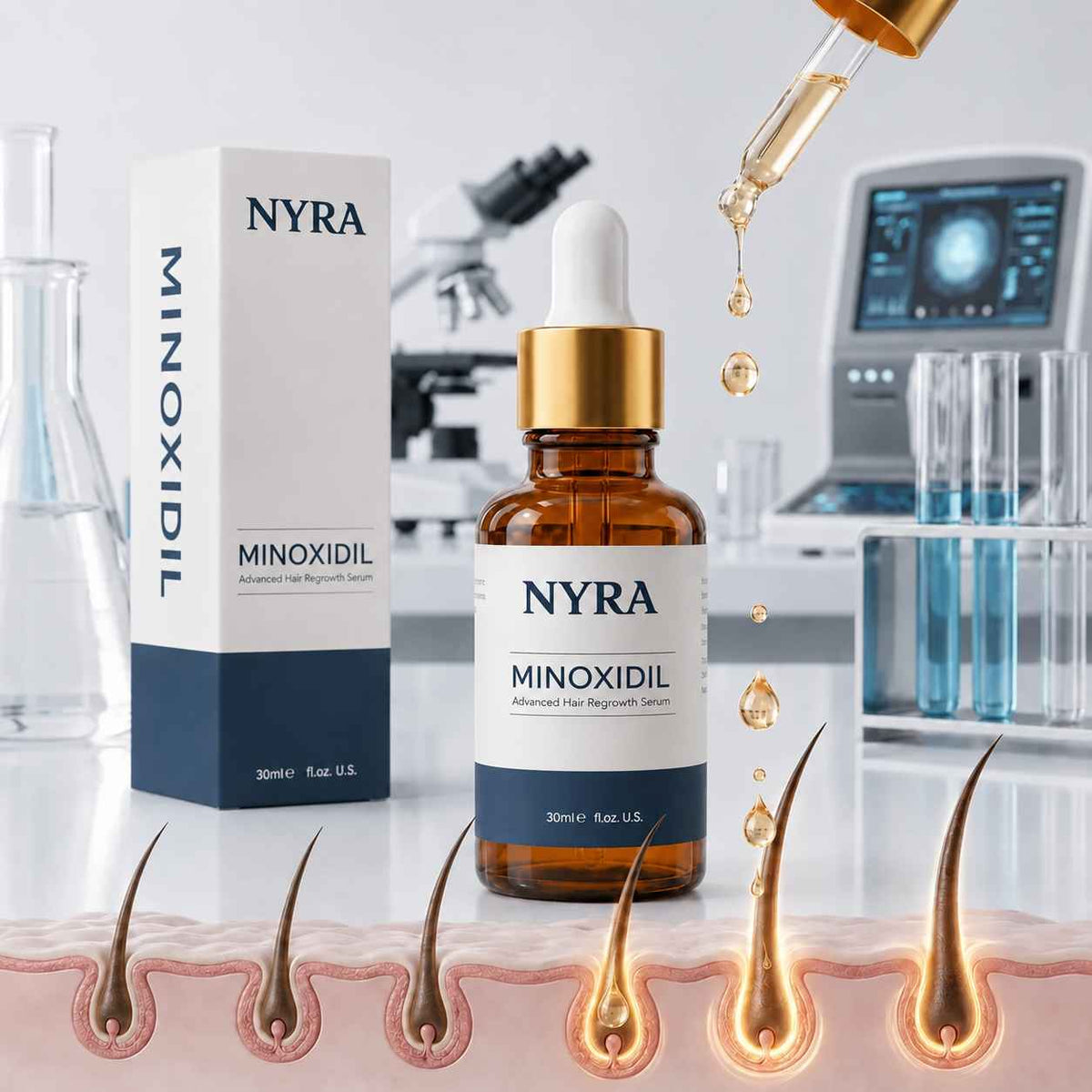 NYRA - Minoxidil Hair Serum