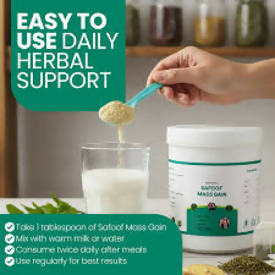Safoof Mass Gain Powder – Natural Herbal Weight Gainer